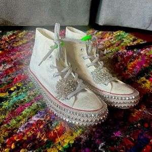 Never worn Nan-ku Cruise Studded High Top Sneakers Sz 41. US 9.5